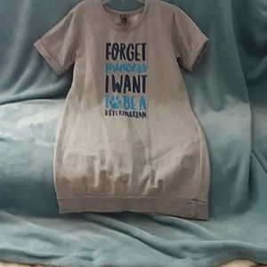 Girls light gray dress never worn